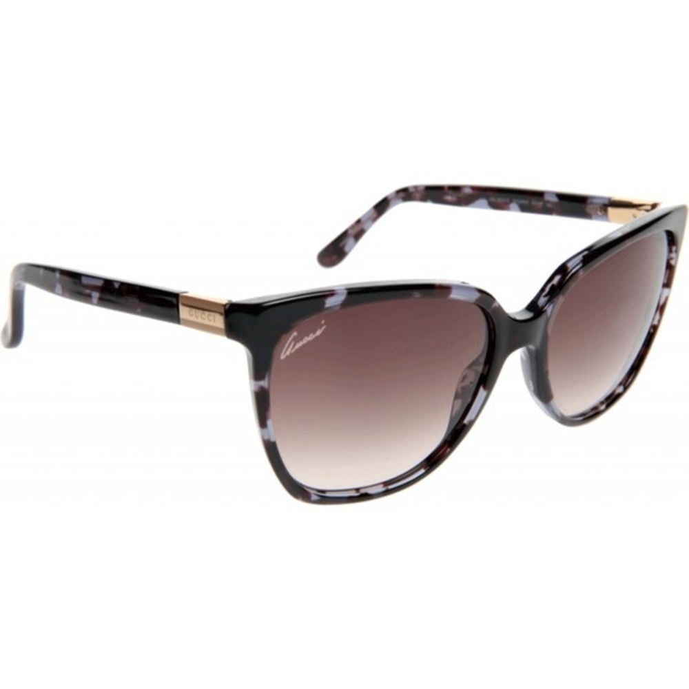 Gucci Women's Floral Cat Eye Retro Tortoise Sunglasses